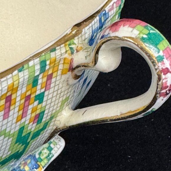 Vintage Chintz Royal Winton Queen Anne Creamer & Open Sugar bowl tea - B1354 - Picture 9 of 14